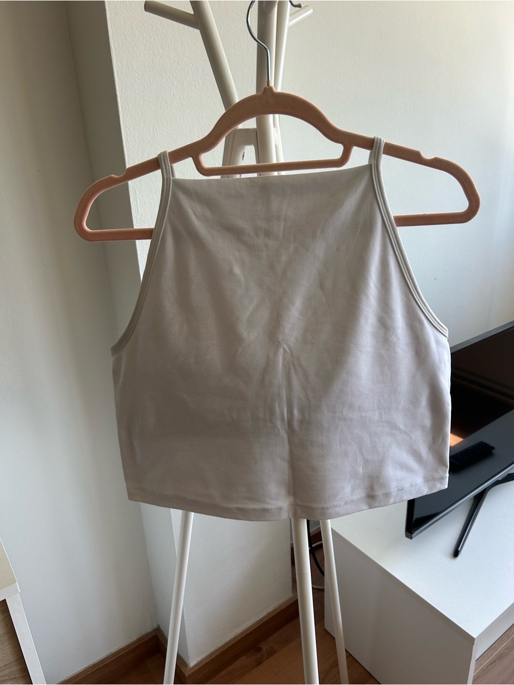 Beyond Yoga Halter Crop Tank w/Built-In Bra